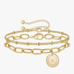 Elegant Gold Bracelet with Charm